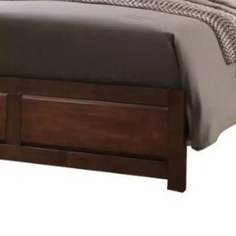 Lit Queen Randolph en bois moderne