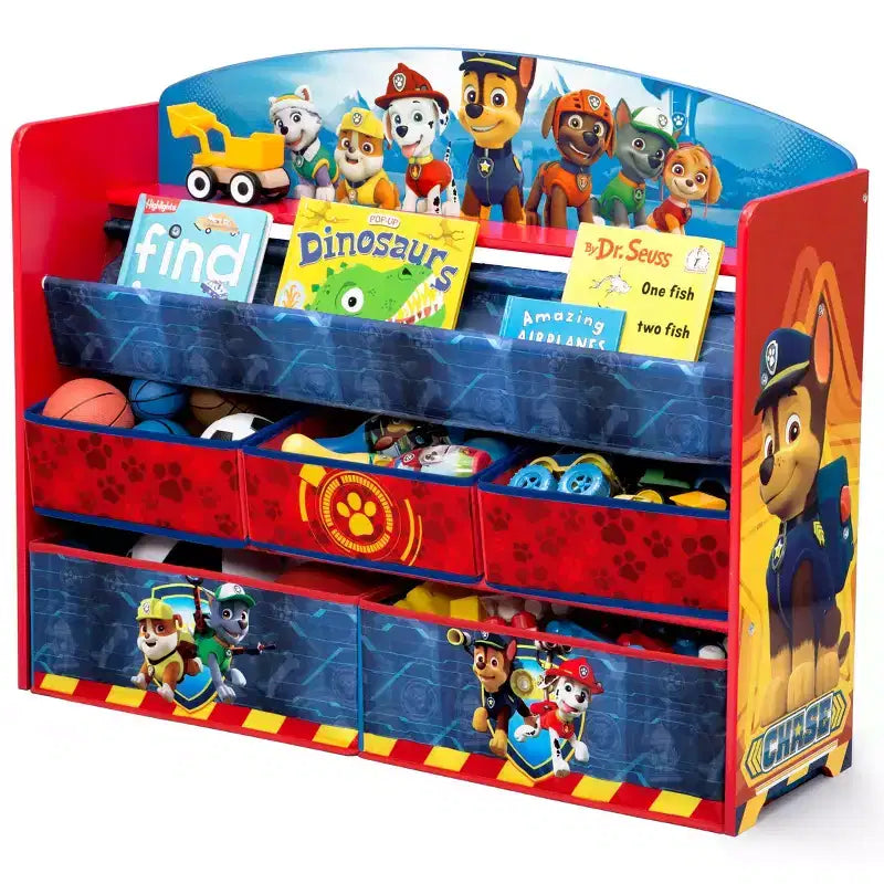 Delta Children Bibliothèque et organisateur de jouets PAW Patrol Deluxe