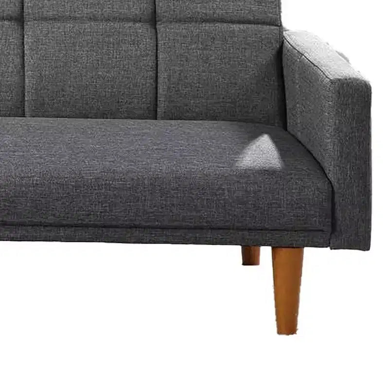 Canapé réglable en tissu Royal Hampton avec dossier capitonné carré, gris clair