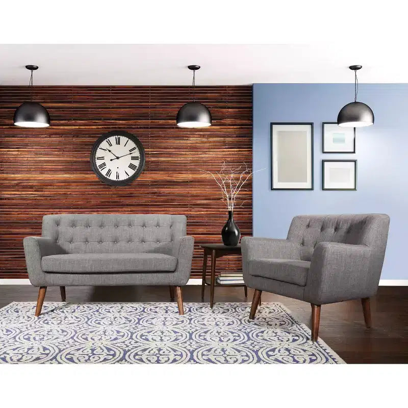 Chaise Mill Lane avec pieds couleur café -
