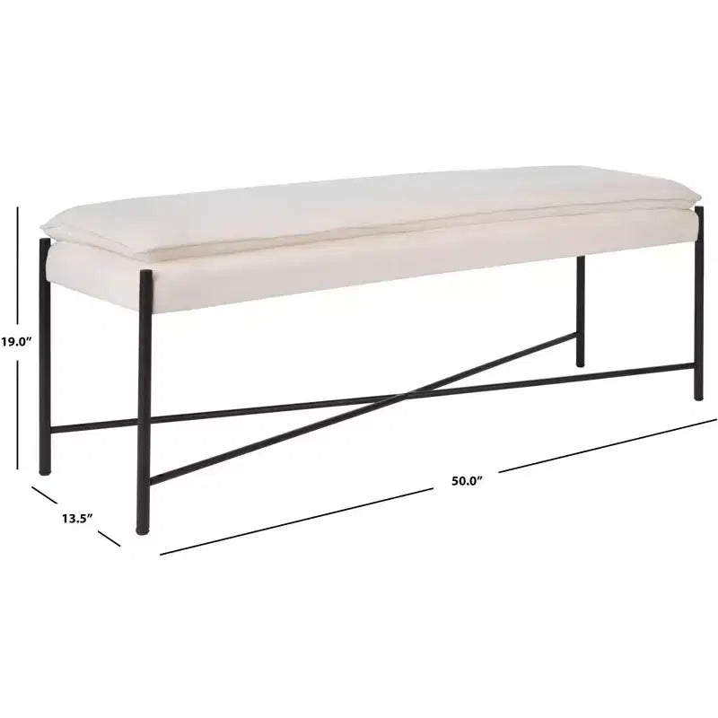 Banc en X capitonné Kara - BCH6402 -