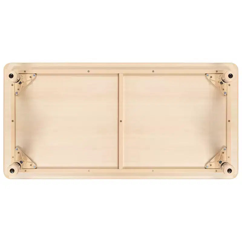 Table d'activités rectangulaire en plastique Emma et Oliver de 23,625"L x 47,25"P, réglable en hauteur
