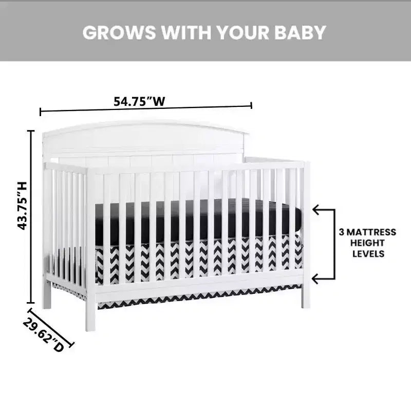 Lit de bébé convertible 4-en-1 Baldwin d'Oxford Baby