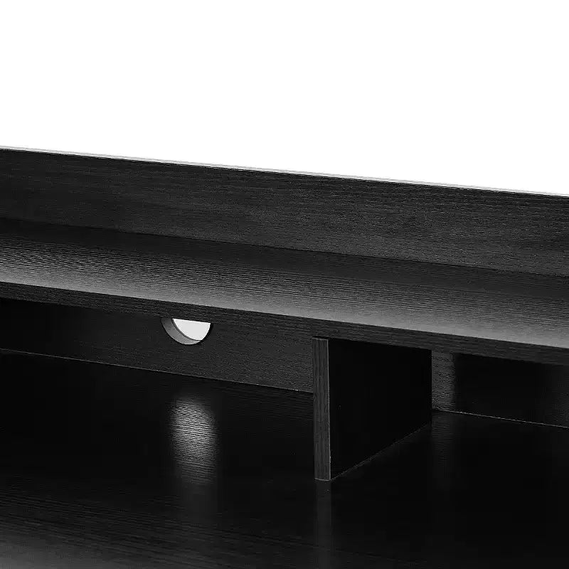 Bureau d'ordinateur PC portable Table d'écriture Poste de travail Meuble d'étude pour étudiant Noir